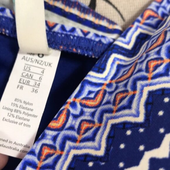 NWOT Sea Level Paneled Print Tankini Top - Picture 5 of 7